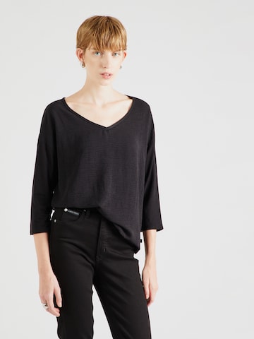 QS Shirt in Schwarz: Vorderseite
