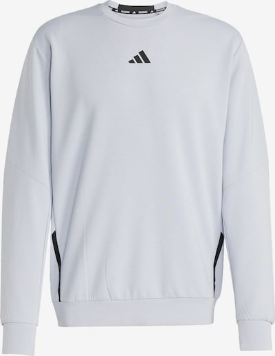 ADIDAS PERFORMANCE Urheilullinen collegepaita 'Designed For Training' värissä vaaleanharmaa / musta, Tuotenäkymä