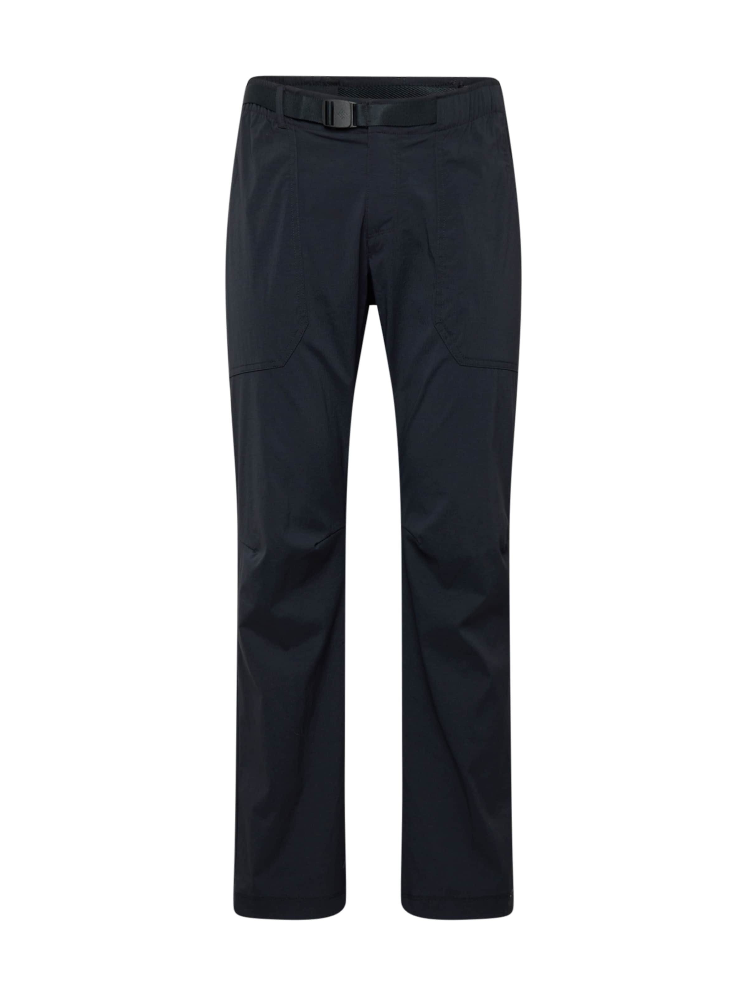 COLUMBIA Regular Ulkoiluhousut 'Landroamer' värissä musta: etupuoli