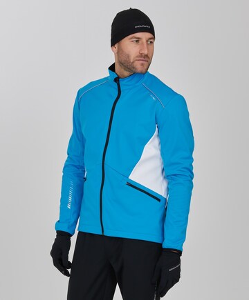 ENDURANCE Athletic Jacket 'Leander' in Blue: front