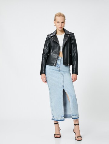 Koton Between-Season Jacket in Black