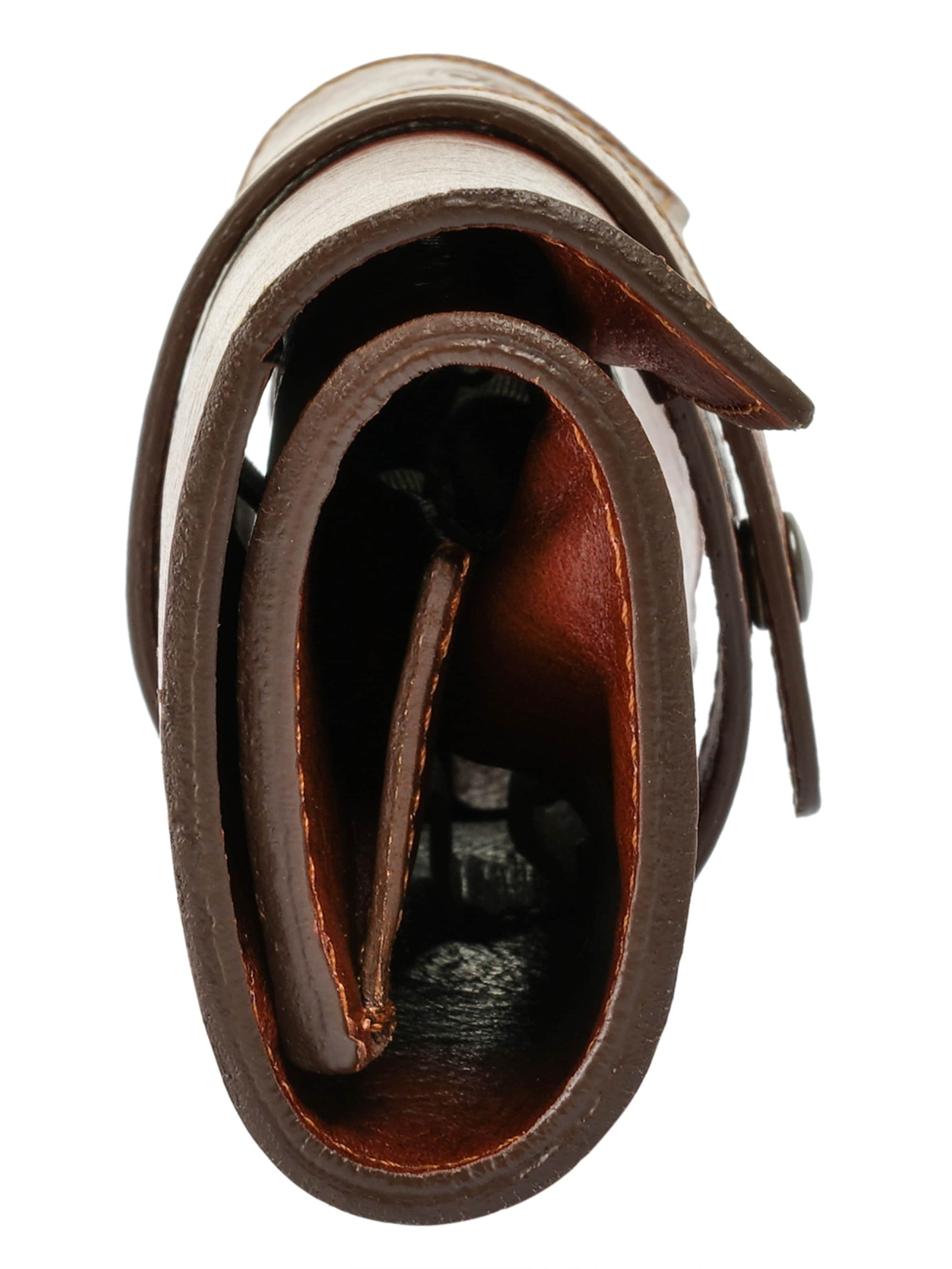 Porte-monnaies piké en marron