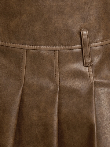 Bershka Spódnica w kolorze brązowy