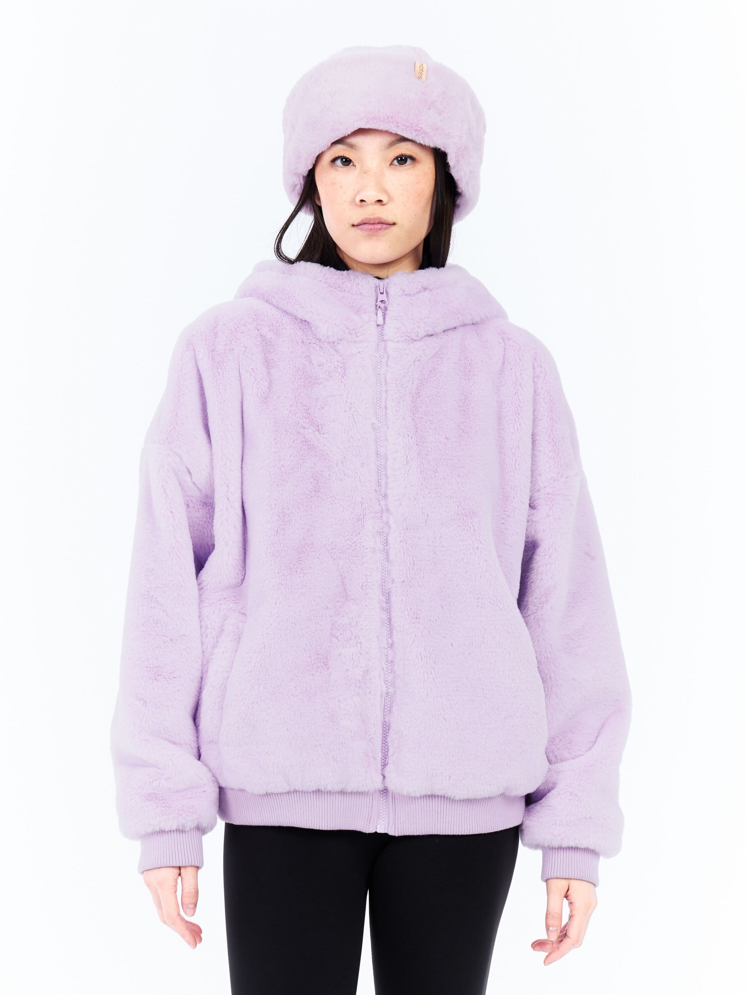 PROTEST Fleece jas 'PRTGolly' in Lila: voorkant