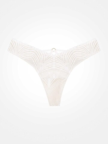 String 'String Ninfa, feine Spitze, modisches Muster, mit Baumwollzwickel' di ESOTIQ in beige