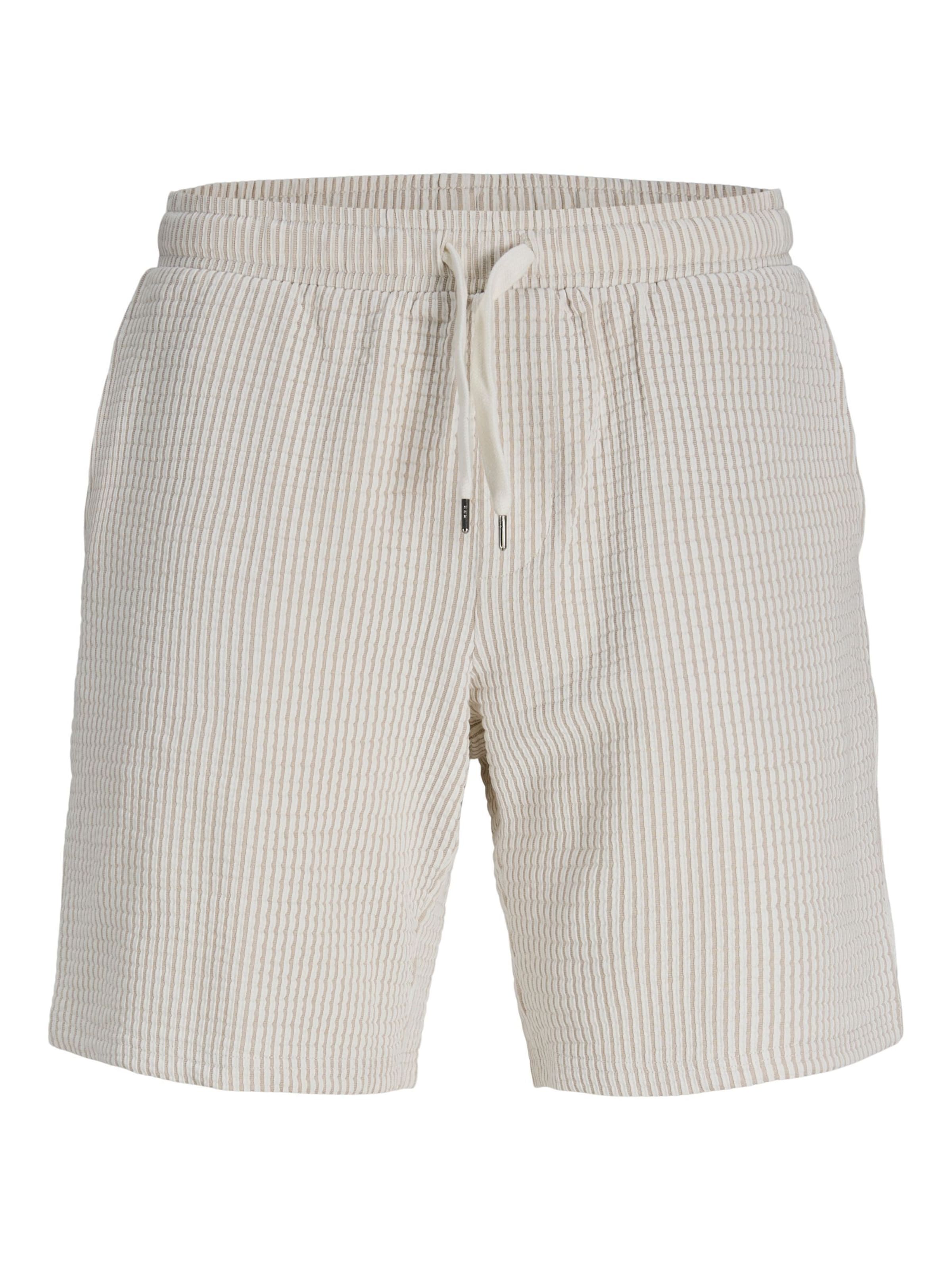 JACK & JONES Pantalon 'JPSTKarl May' en beige / blanc, Vue avec produit