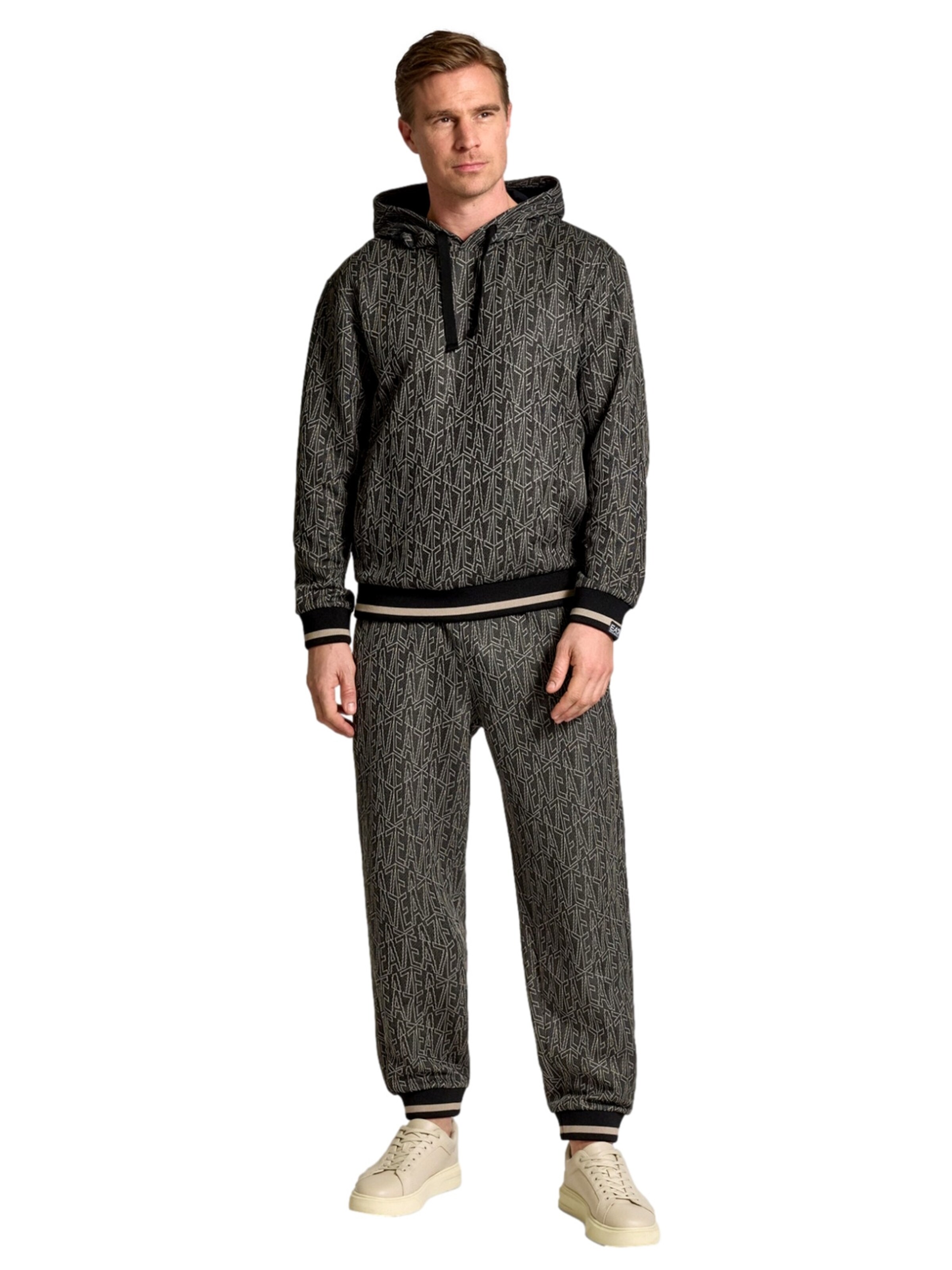 EA7 Emporio Armani Tapered Trousers in Black