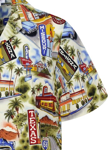 Pacific Legend Regular fit Button Up Shirt 'Texas Arizona' in Beige