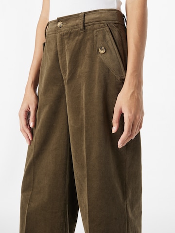 s.Oliver Zvonové kalhoty Kalhoty – zelená