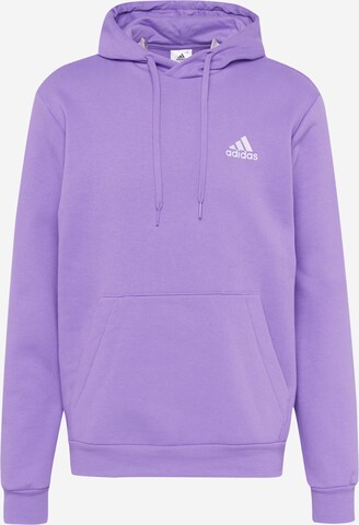 ADIDAS SPORTSWEAR Sportovní mikina 'Essentials Fleece' – fialová: přední strana