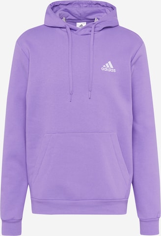 ADIDAS SPORTSWEAR Sportsweatshirt 'Essentials Fleece' in Lila: predná strana