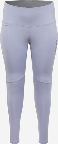 Regular Pantaloni sport 'Multi ' de la ADIDAS TERREX pe mov: față