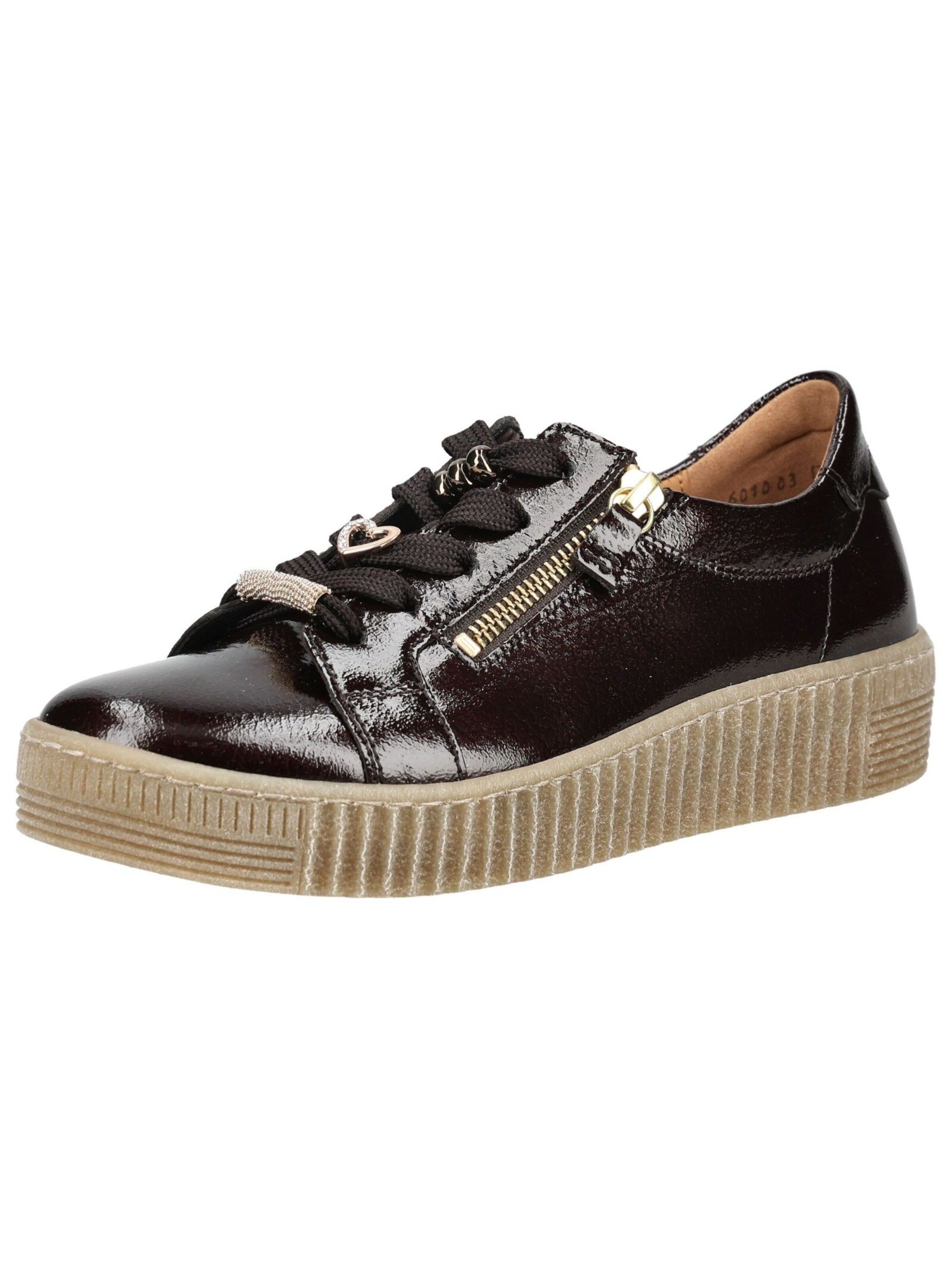 GABOR Platform trainers in Brown: front