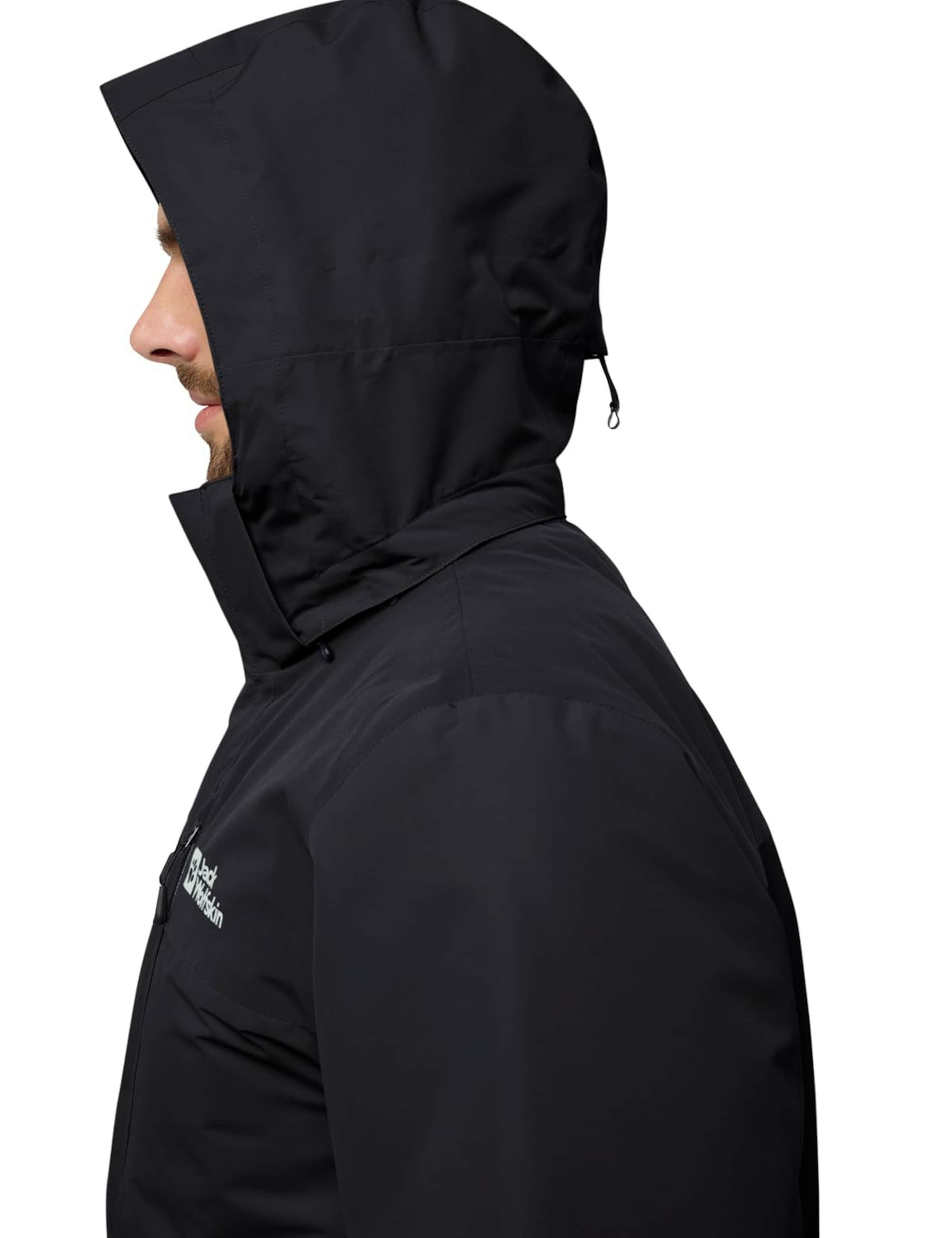 JACK WOLFSKINOutdoor jakna 'Jasper' - crna boja