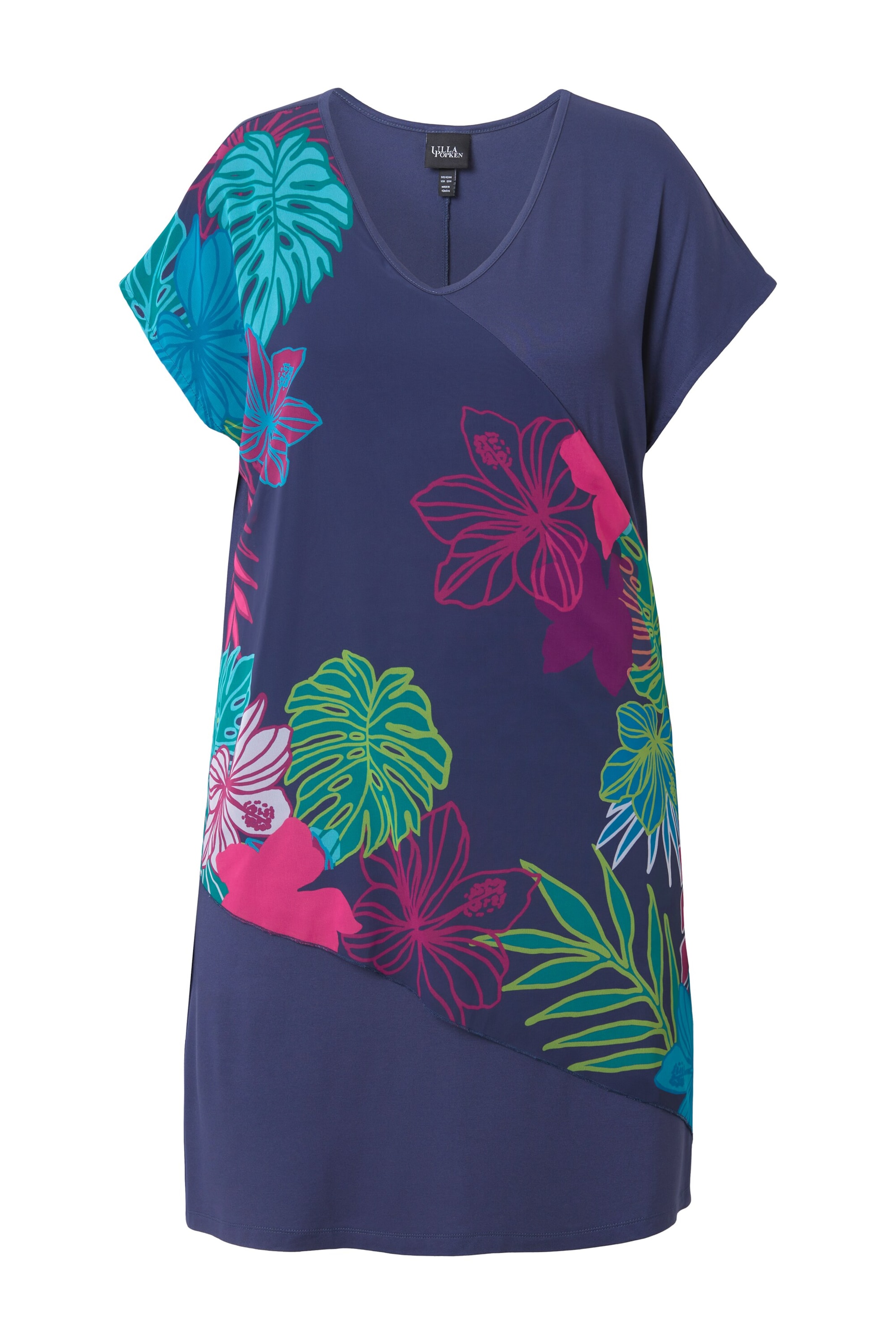 Ulla Popken Jurk in Blauw: voorkant