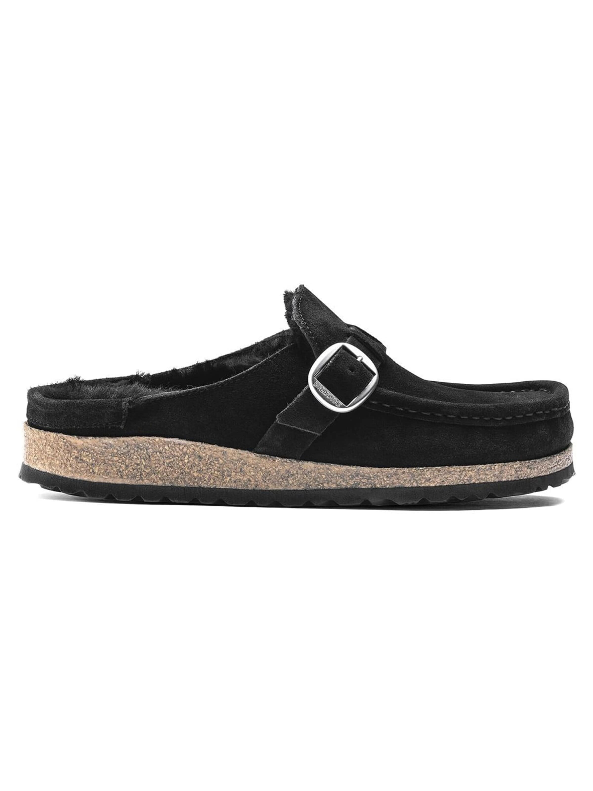BIRKENSTOCK Klapki 'Mens Buckley Black Sandals' w kolorze czarny