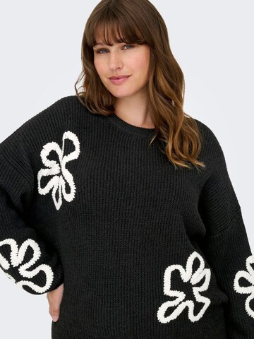 ONLY Carmakoma - Jersey 'CARDaisy' en negro