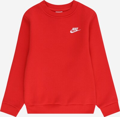 Nike Sportswear Sportisks džemperis 'Club Fleece', krāsa - sarkans / balts, Preces skats