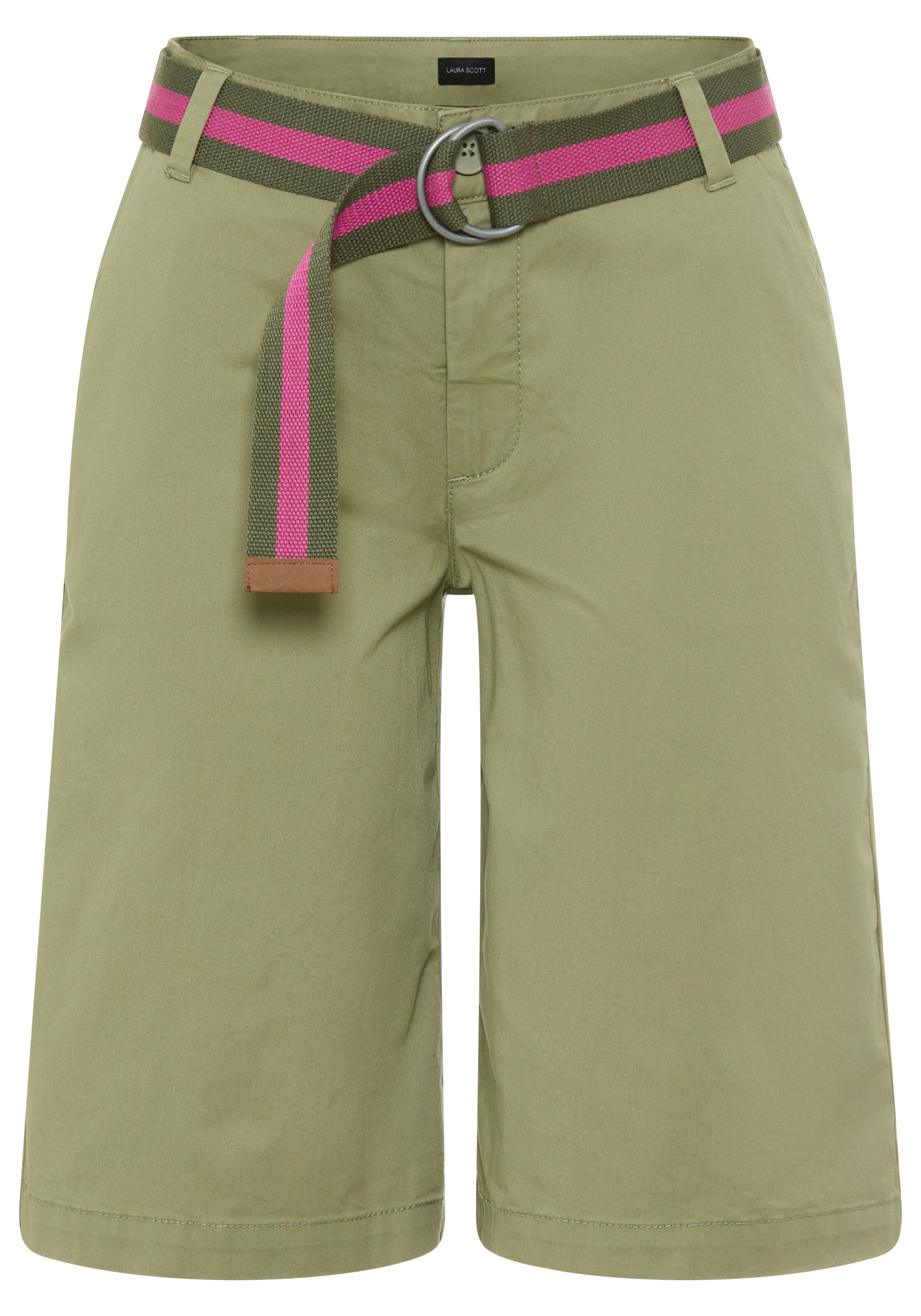 LAURA SCOTT Wide Leg Hose in Grün: Vorderseite