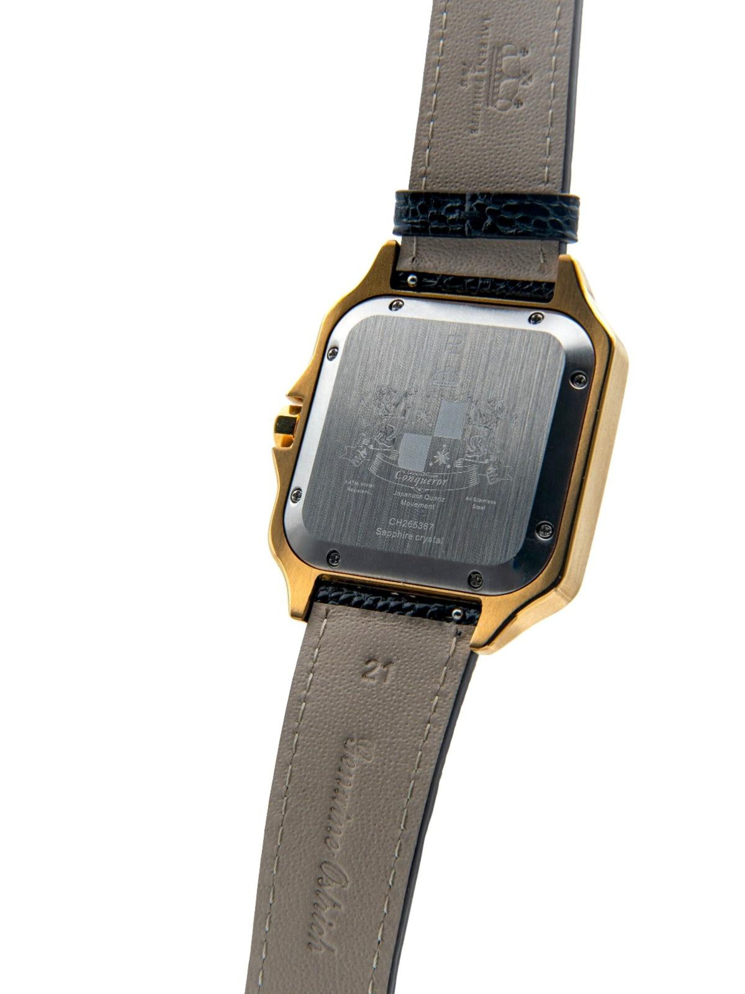 Laurent Philippe Analog watch 'Conqueror The Golden Eye – Verde Notturno' in Green