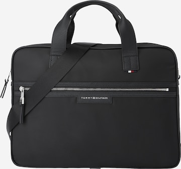 Geantă laptop de la TOMMY HILFIGER pe negru: față