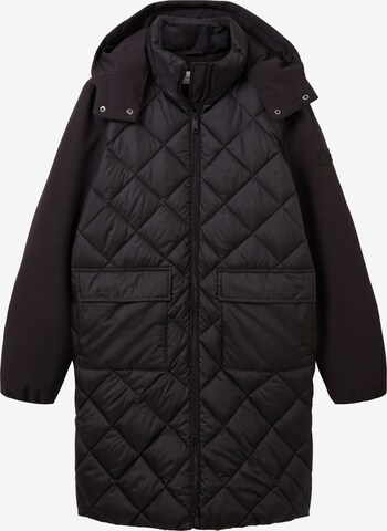 Manteau d’hiver TOM TAILOR en noir : devant