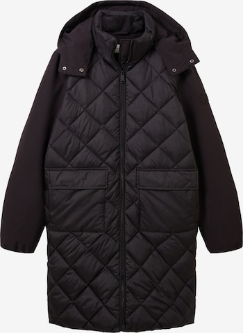 TOM TAILOR Winter Coat 'Hybrid' in Black: front