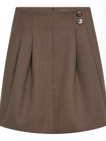co'couture - Falda ' PrestanCC ' en marrón: frente