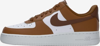 Nike Sportswear Niske tenisice 'Air Force 1 '07' u smeđa / tamno smeđa / bijela, Pregled proizvoda