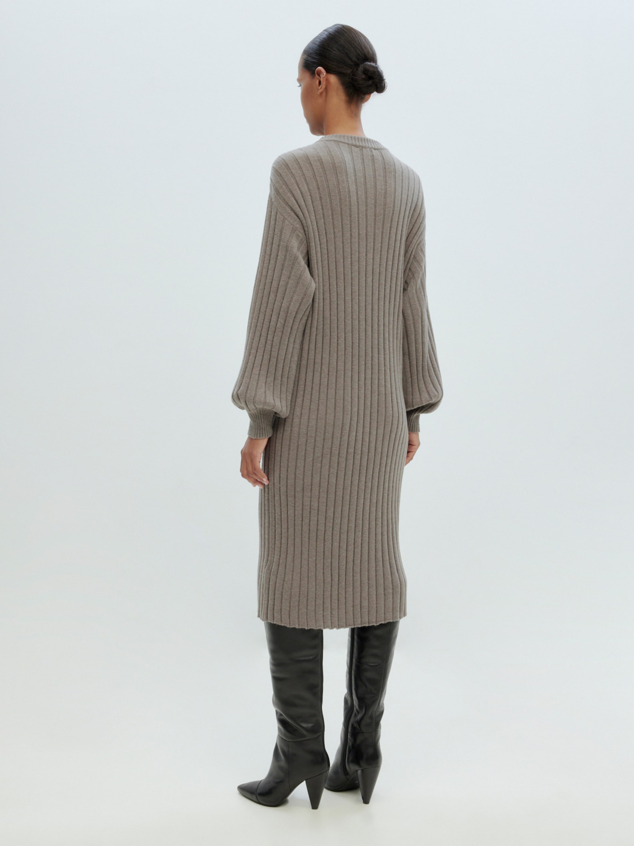 EDITED Producten Jurk 'Signe' Bruin