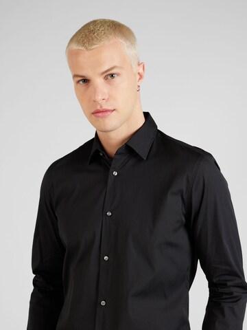 JOOP! Slim fit Button Up Shirt 'Pit' in Black