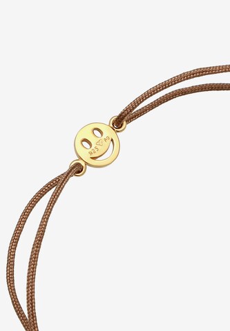 ELLI Armband 'Smiling Face' in Braun