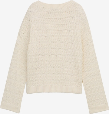 TOM TAILOR DENIM Trui in Wit: voorkant