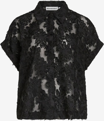 VILA ROUGE EDIT Blouse 'VIKyoto' in Zwart: voorkant