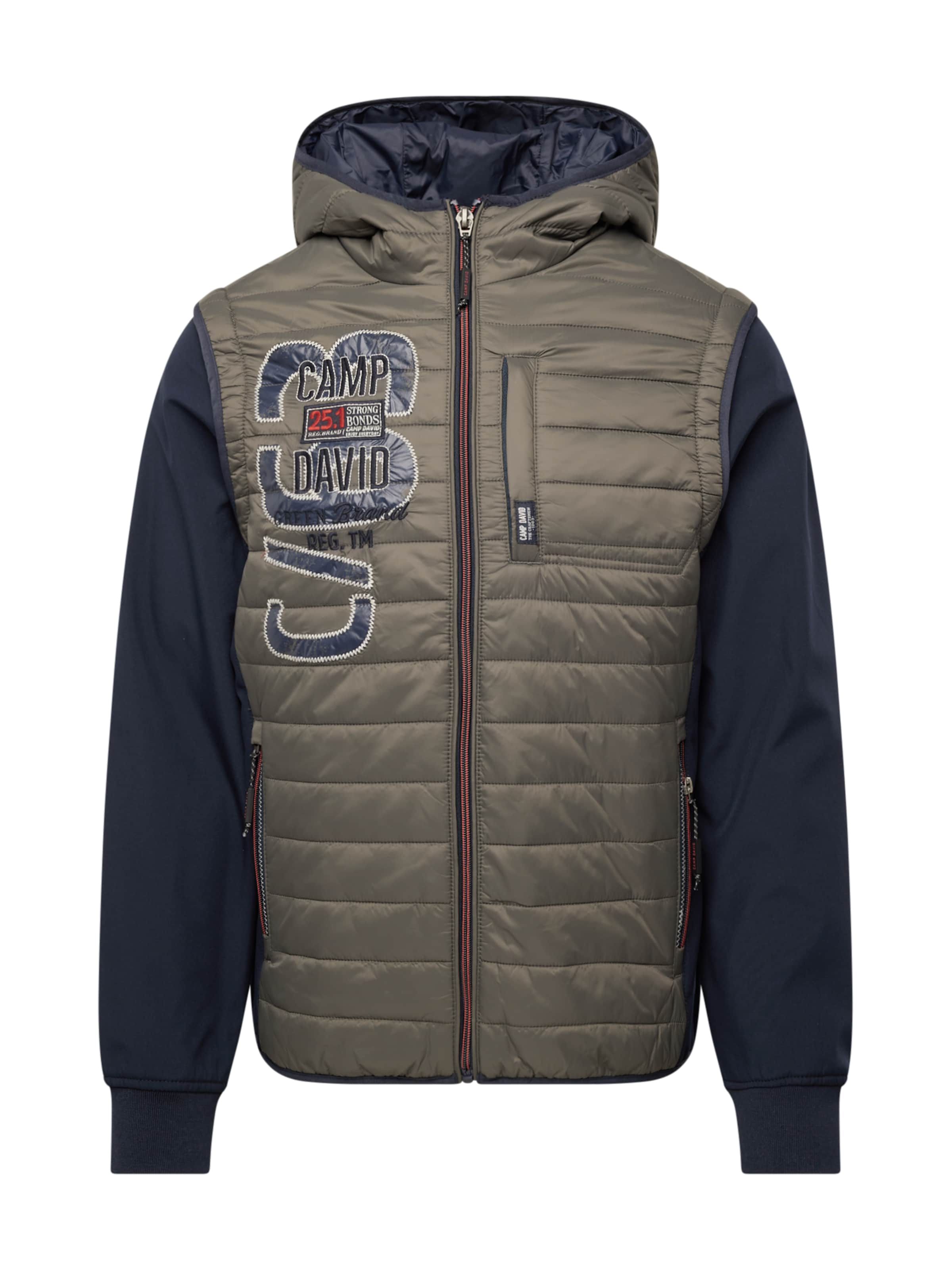 CAMP DAVID Tussenjas in Groen: voorkant