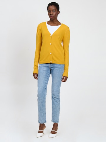 Cardigan Influencer en jaune