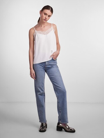 PIECES - Top 'TIFFANY' en blanco