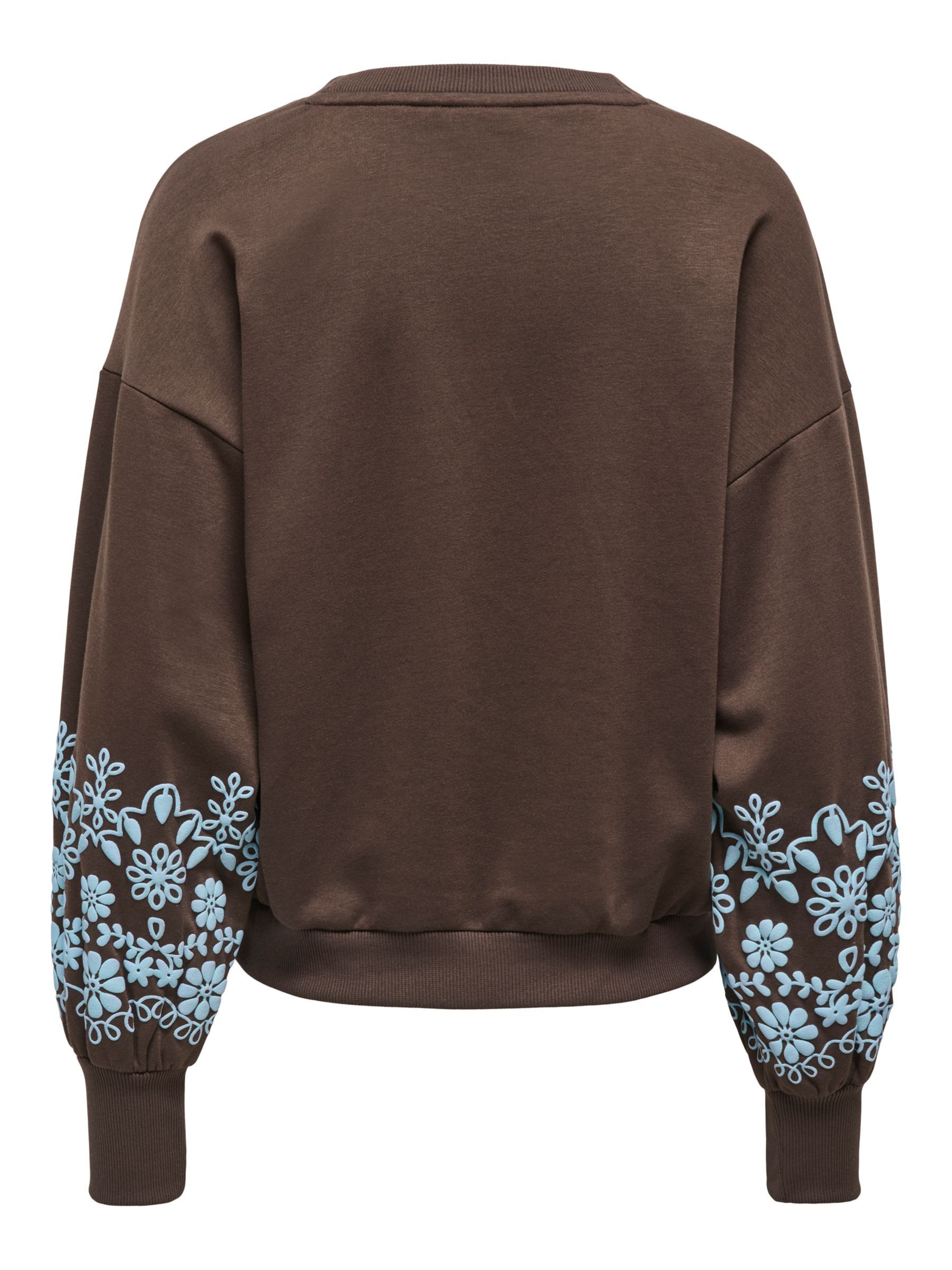 Sweat-shirt 'ONLBrooke' ONLY en marron