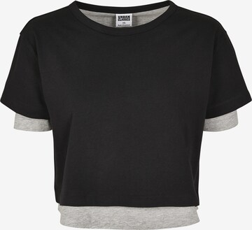 Urban Classics Shirt in Zwart: voorkant