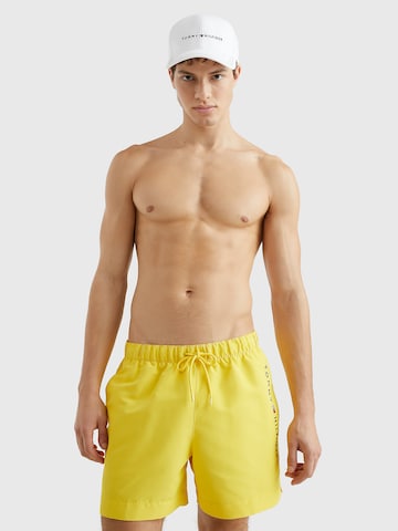 Tommy Hilfiger Underwear Zwemshorts in Geel: voorkant