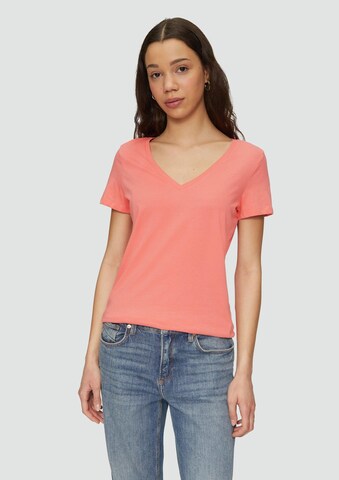 QS Shirt in Oranje: voorkant