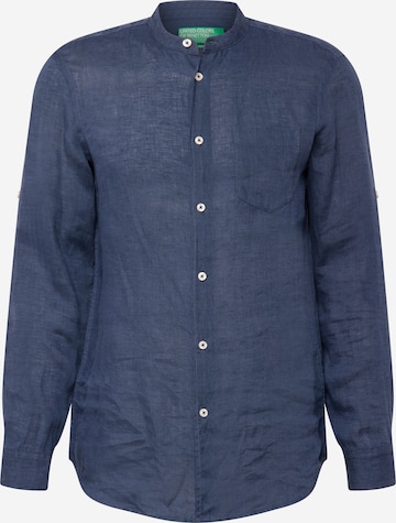 UNITED COLORS OF BENETTON Button Up Shirt in Blue: front