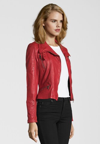 BUFFALO Lederjacke 'BE Happy' in Rot