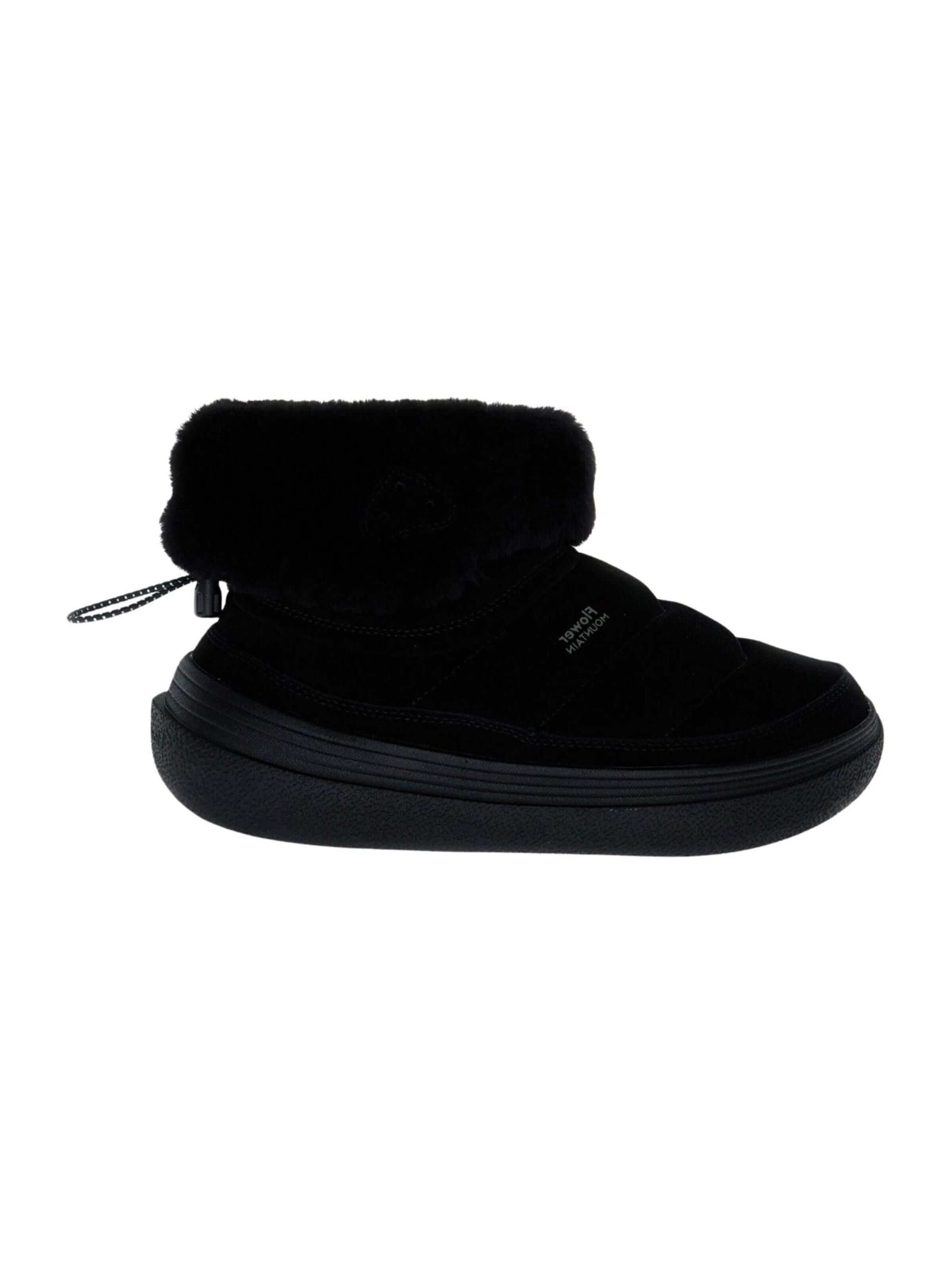 Flower Mountain Stövlett 'Women's Suede Ankle Boot with Shearling' i svart: framsida