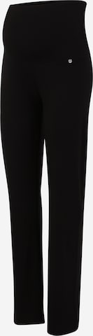 LOVE2WAIT Regular Pants in Black: front