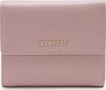 Portamonete 'Bologna' di Lazarotti in rosa: frontale