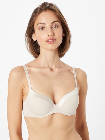 T-shirt Reggiseno di Mey in beige: frontale