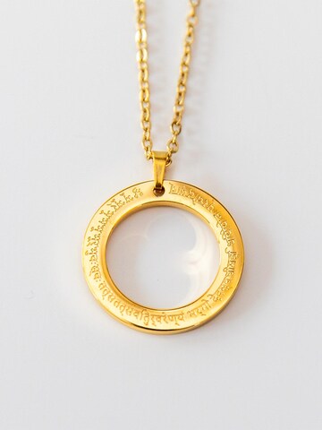 Divasya Kette 'Gayatri Mantra' in Gold: Vorderseite