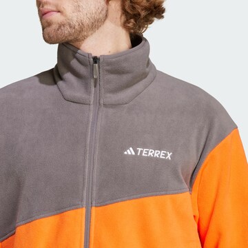 ADIDAS TERREX Funktionsfleecejacke in Orange