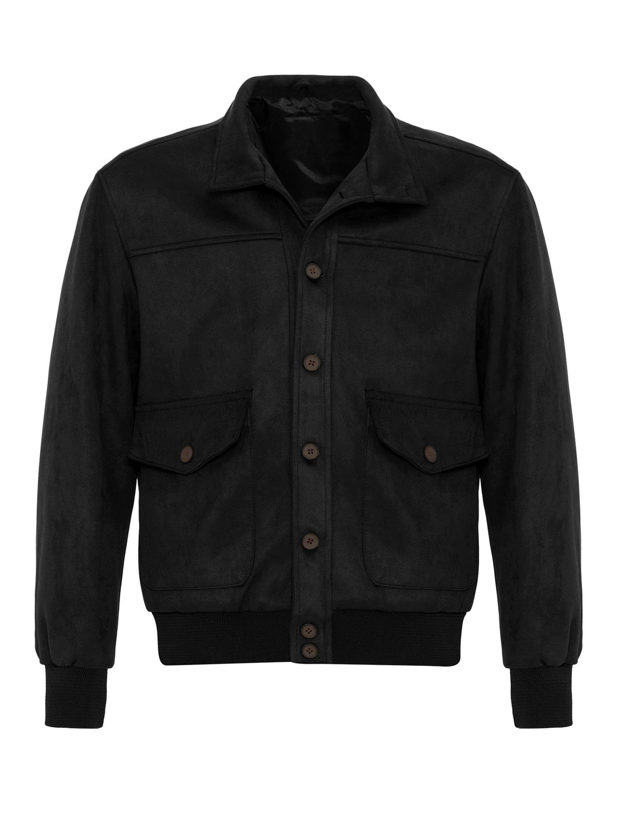 Antioch Демисезонная куртка в Черный: спереди